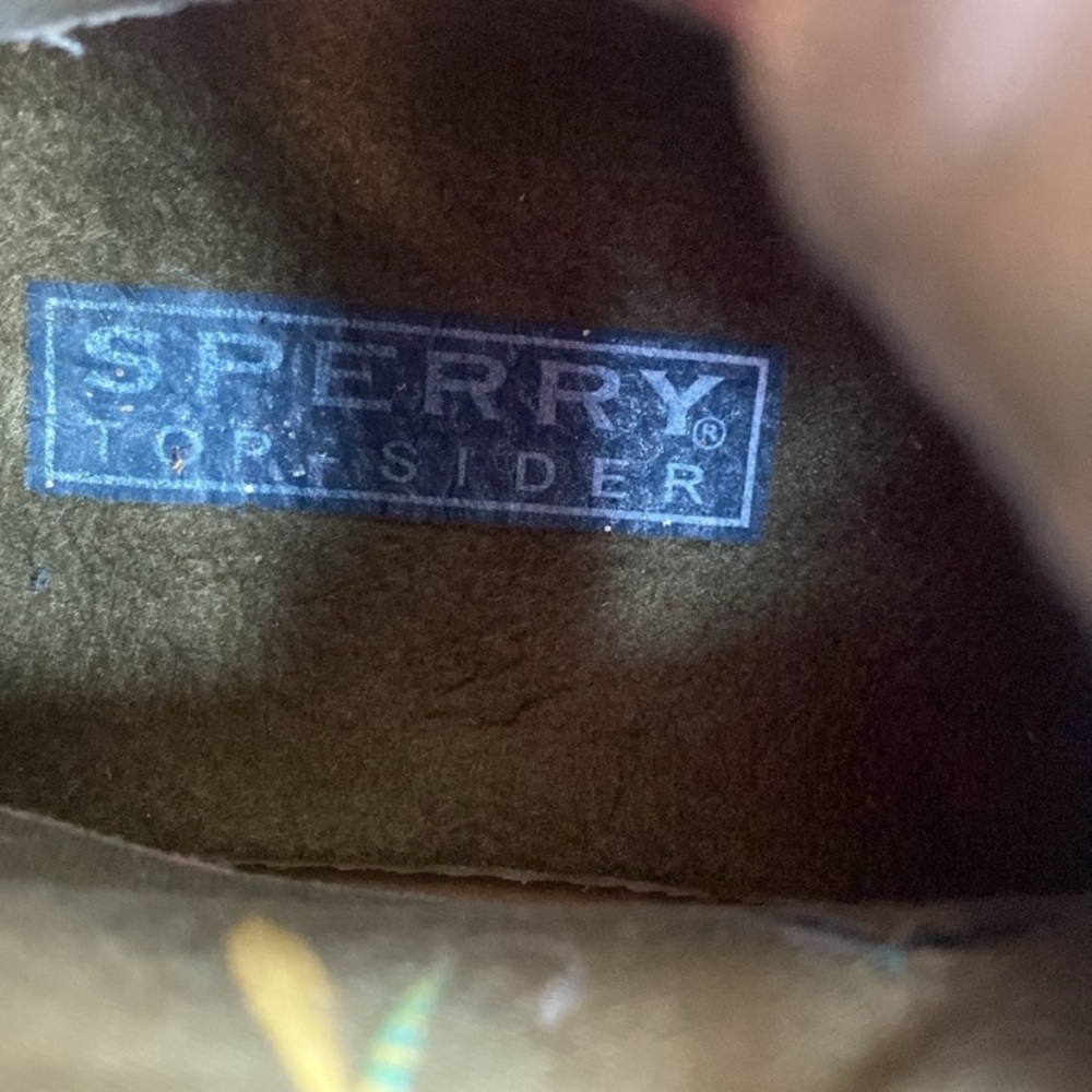 Sperry Saltwater Quilted Duck Boots Red Brown Rubber/Nylon Rain Boots Waterproof - Picture 9 of 11